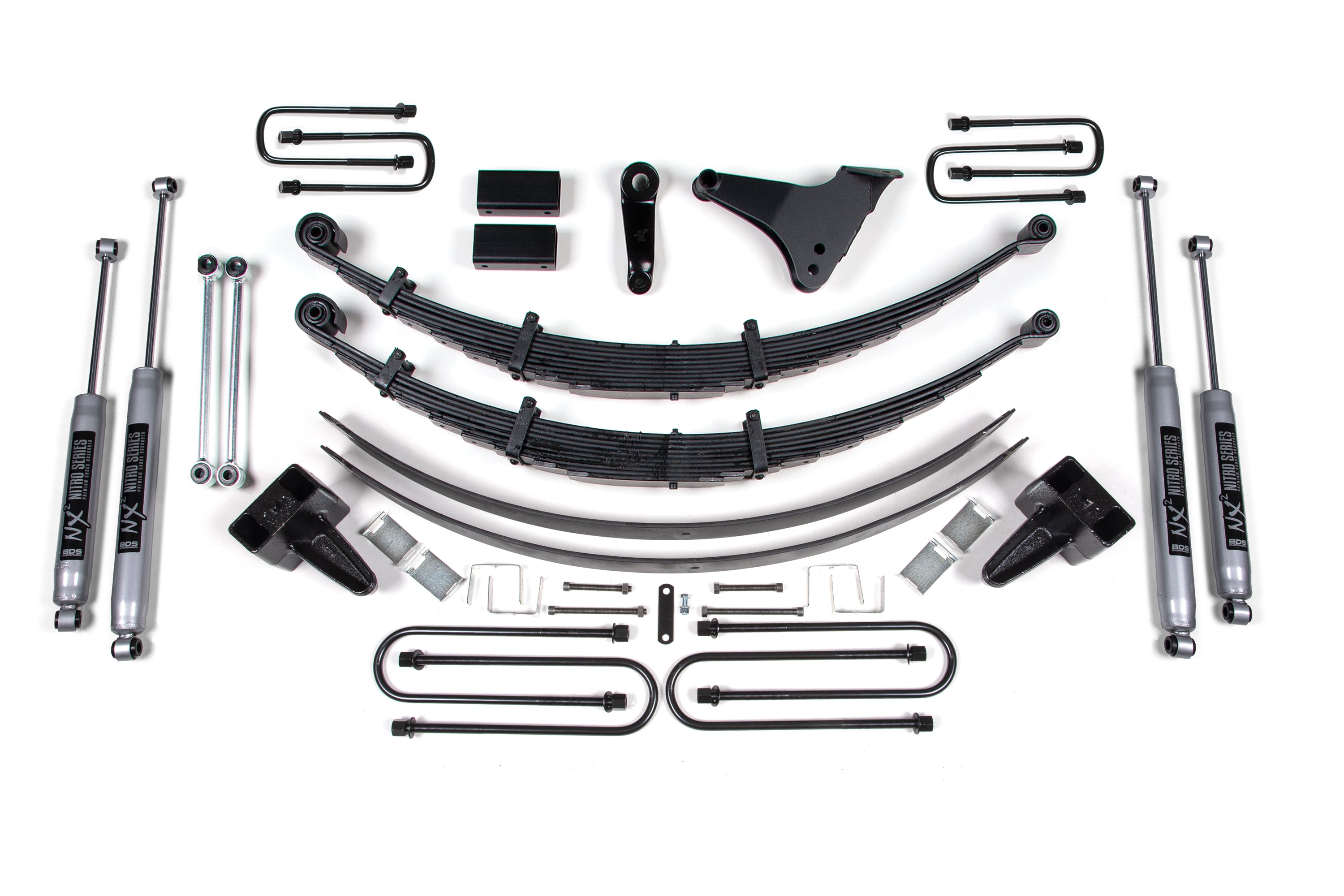 6 Inch Lift Kit Ford F250/F350 Super Duty 99-04 4WD Square Prior to 2-28-99 Block Kit With Factory Overload BDS Suspension