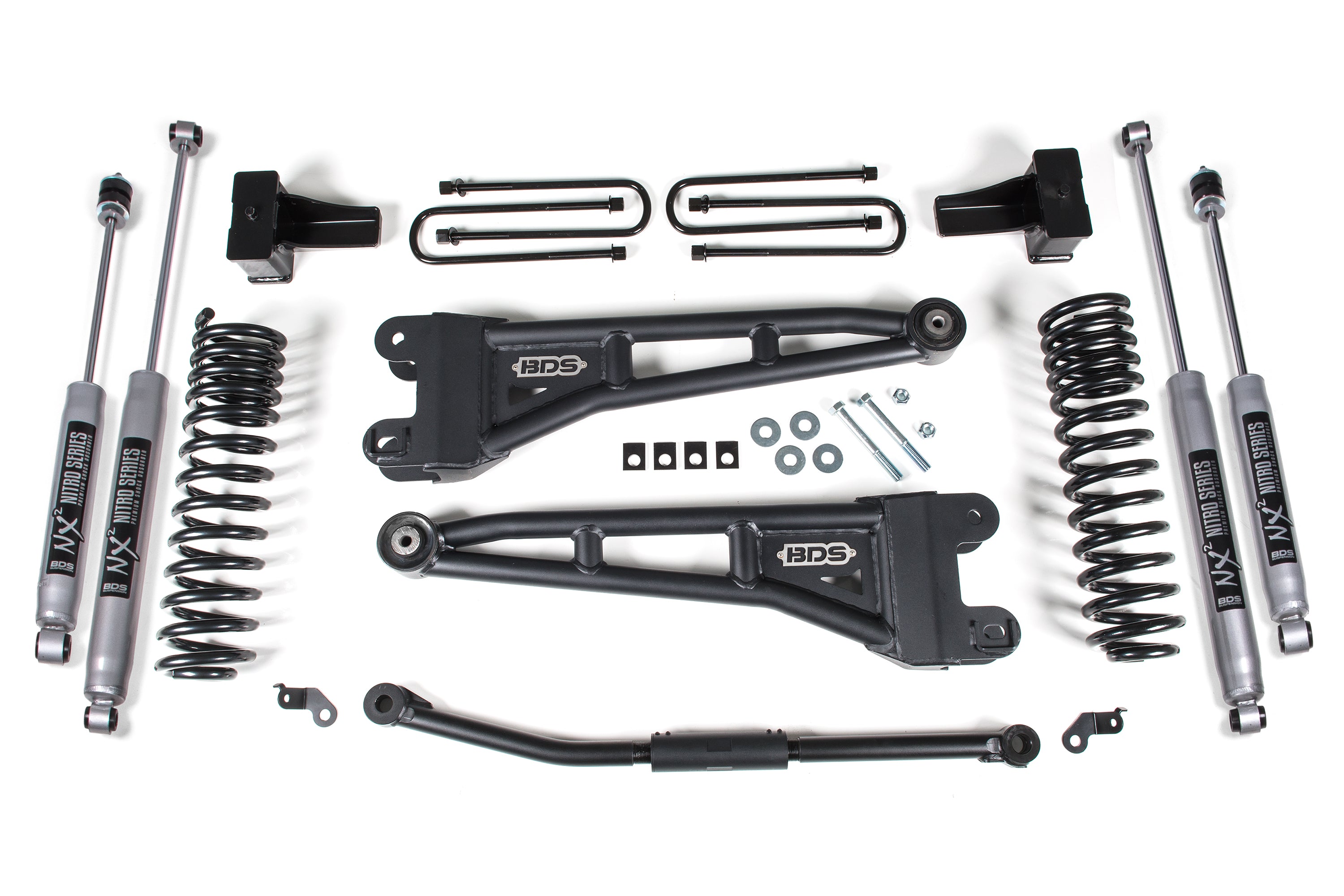 2.5 Inch Lift Kit w/ Radius Arm Ford F250/F350 Super Duty 11-16 4WD Diesel 5 Inch Block Kit BDS Suspension