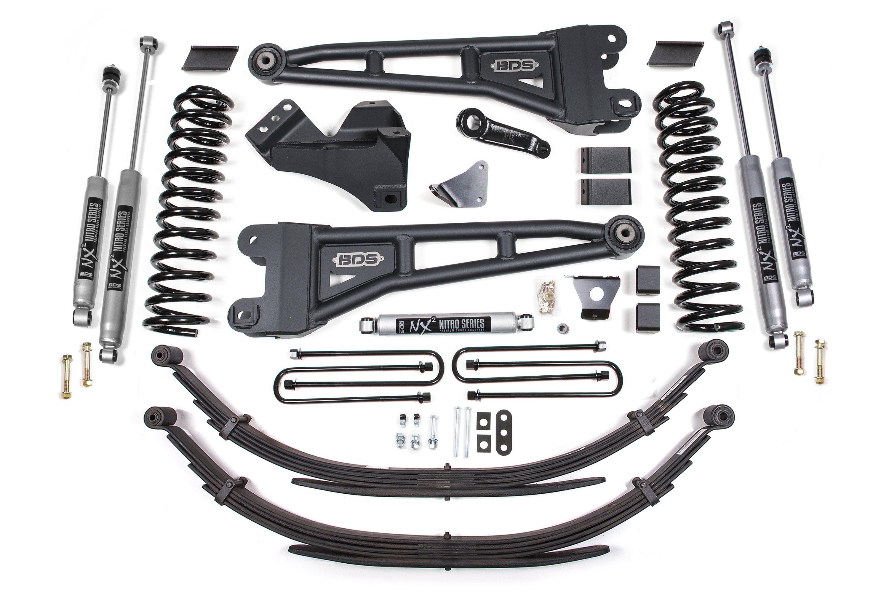 6 Inch Lift Kit w/ Radius Arm Ford F250/F350 Super Duty 05-07 4WD Diesel 6 Inch Leaf Spring BDS Suspension