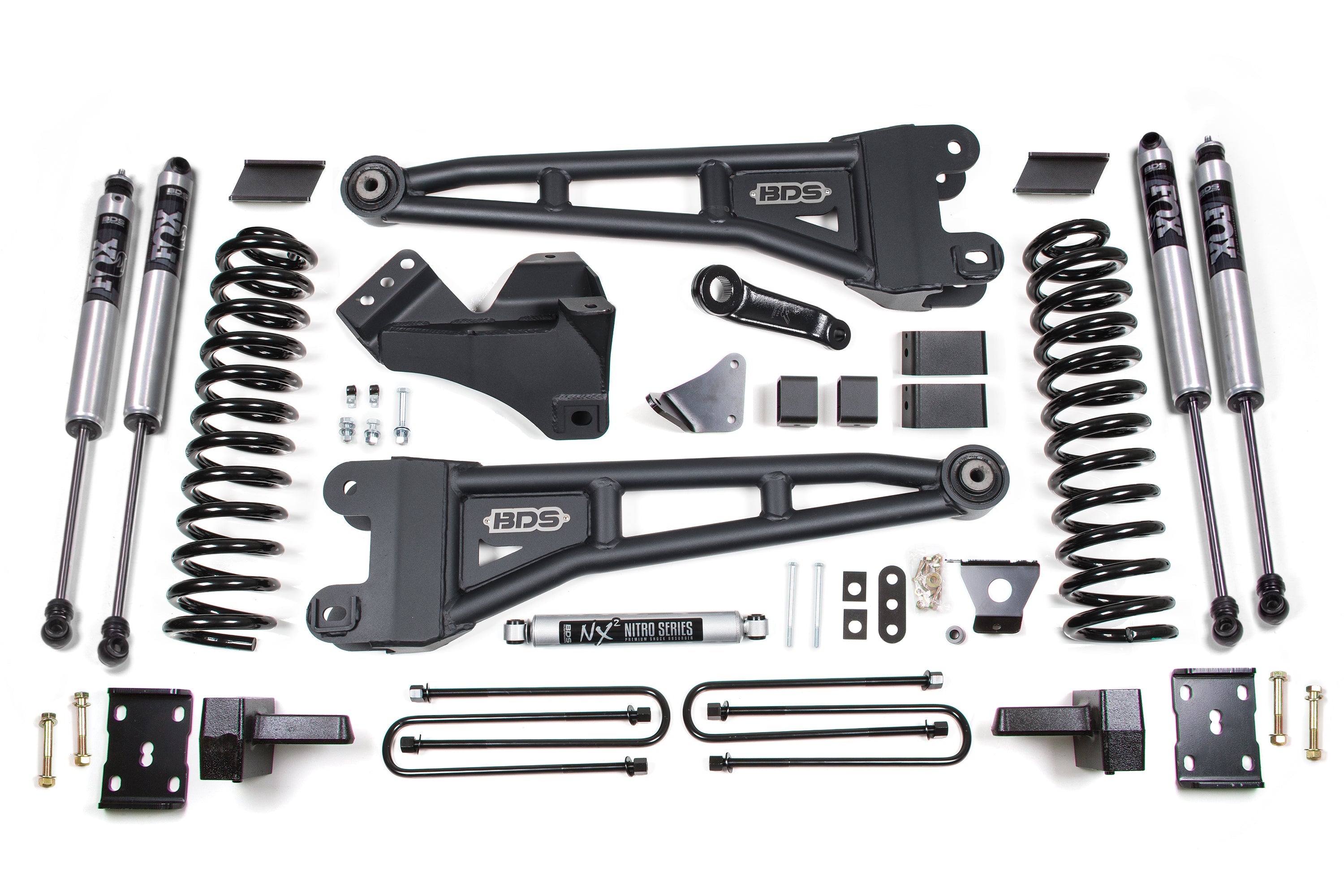 6 Inch Lift Kit w/ Radius Arm Ford F250/F350 Super Duty 08-10 4WD Diesel Block with Factory Overload BDS Suspension