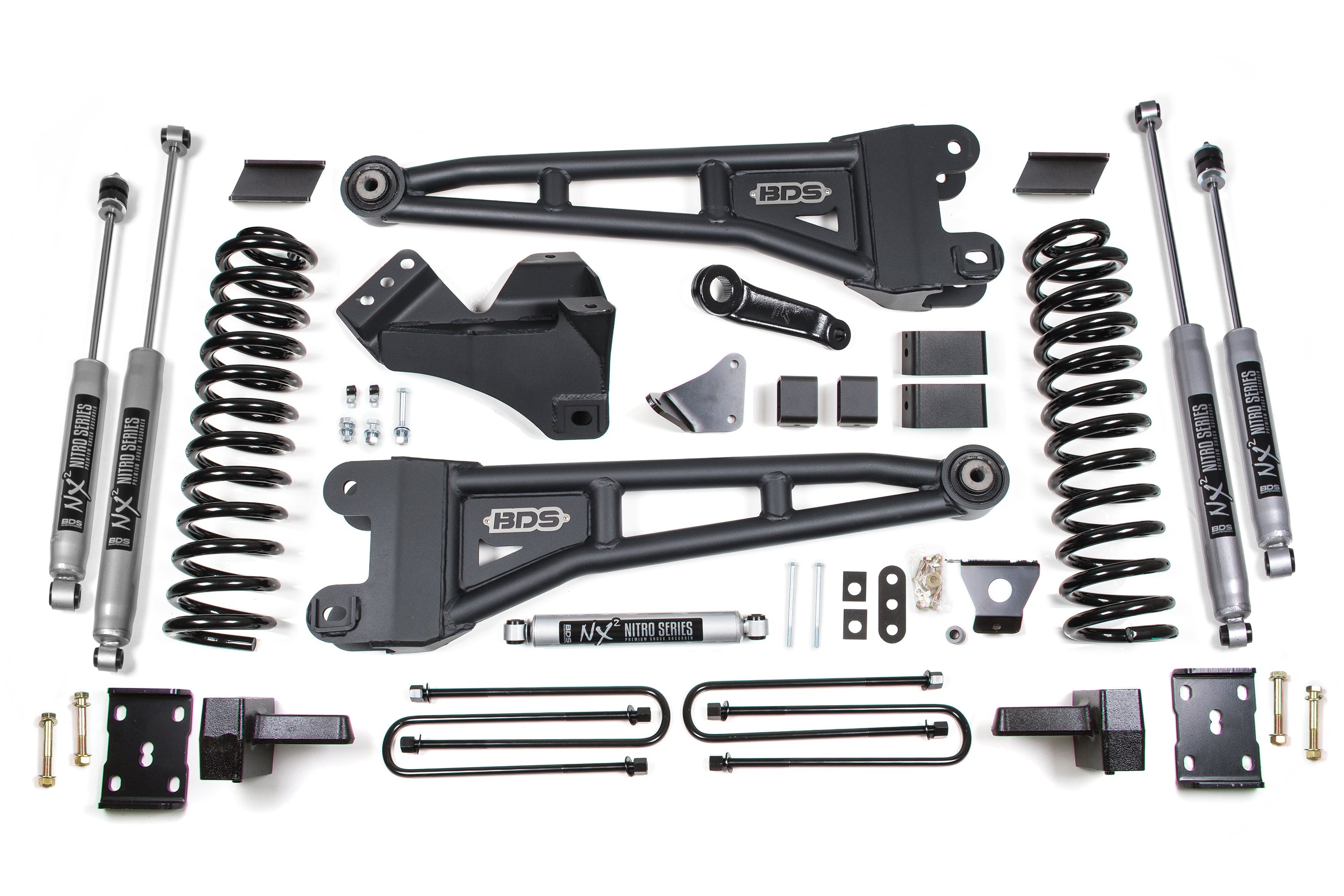6 Inch Lift Kit w/ Radius Arm Ford F250/F350 Super Duty 08-10 4WD Diesel Block with Factory Overload BDS Suspension