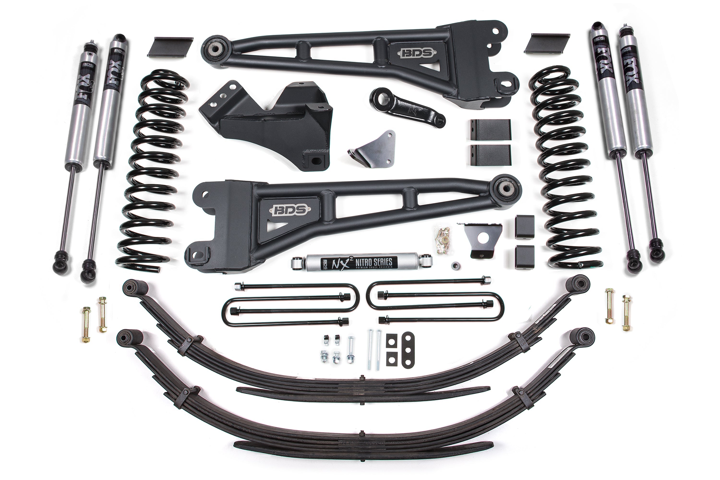 6 Inch Lift Kit w/ Radius Arm Ford F250/F350 Super Duty 08-10 4WD Diesel Leaf Spring BDS Suspension