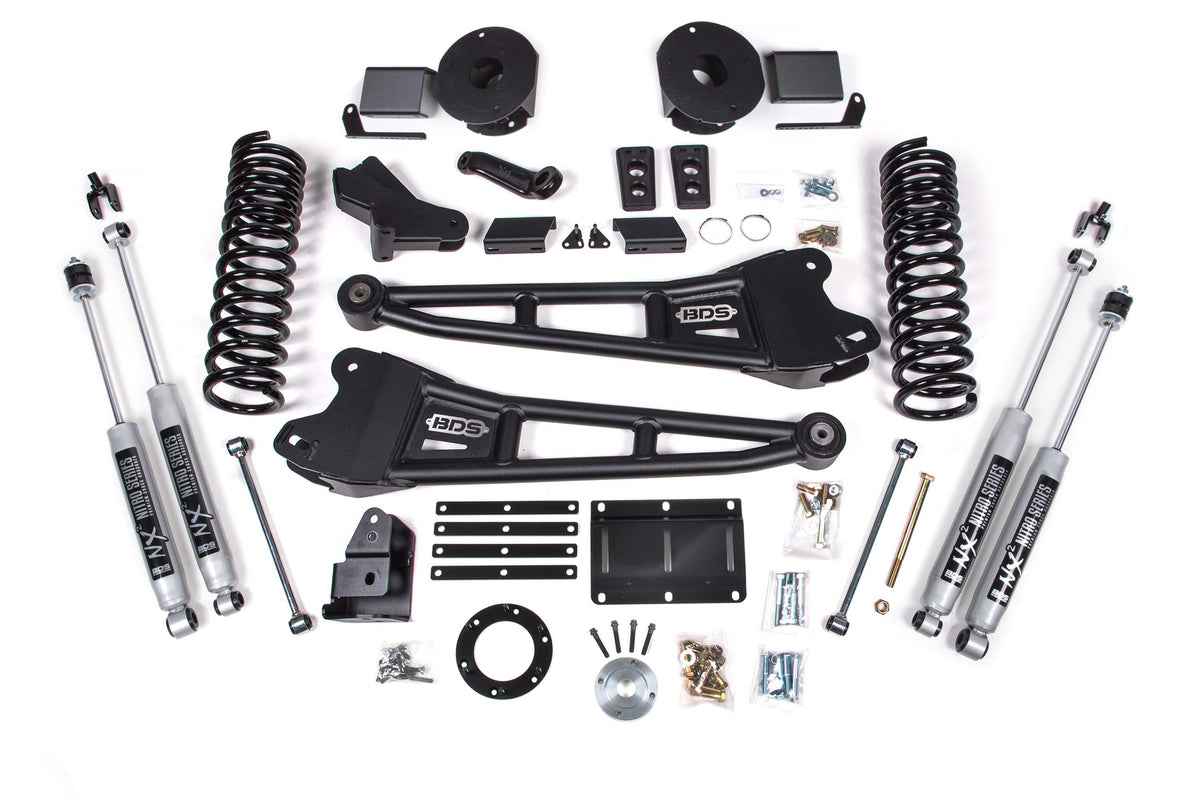 6 Inch Lift Kit w/ Radius Arm Ram 2500 w/ Rear Air Ride 14-18 4WD Diesel BDS Suspension