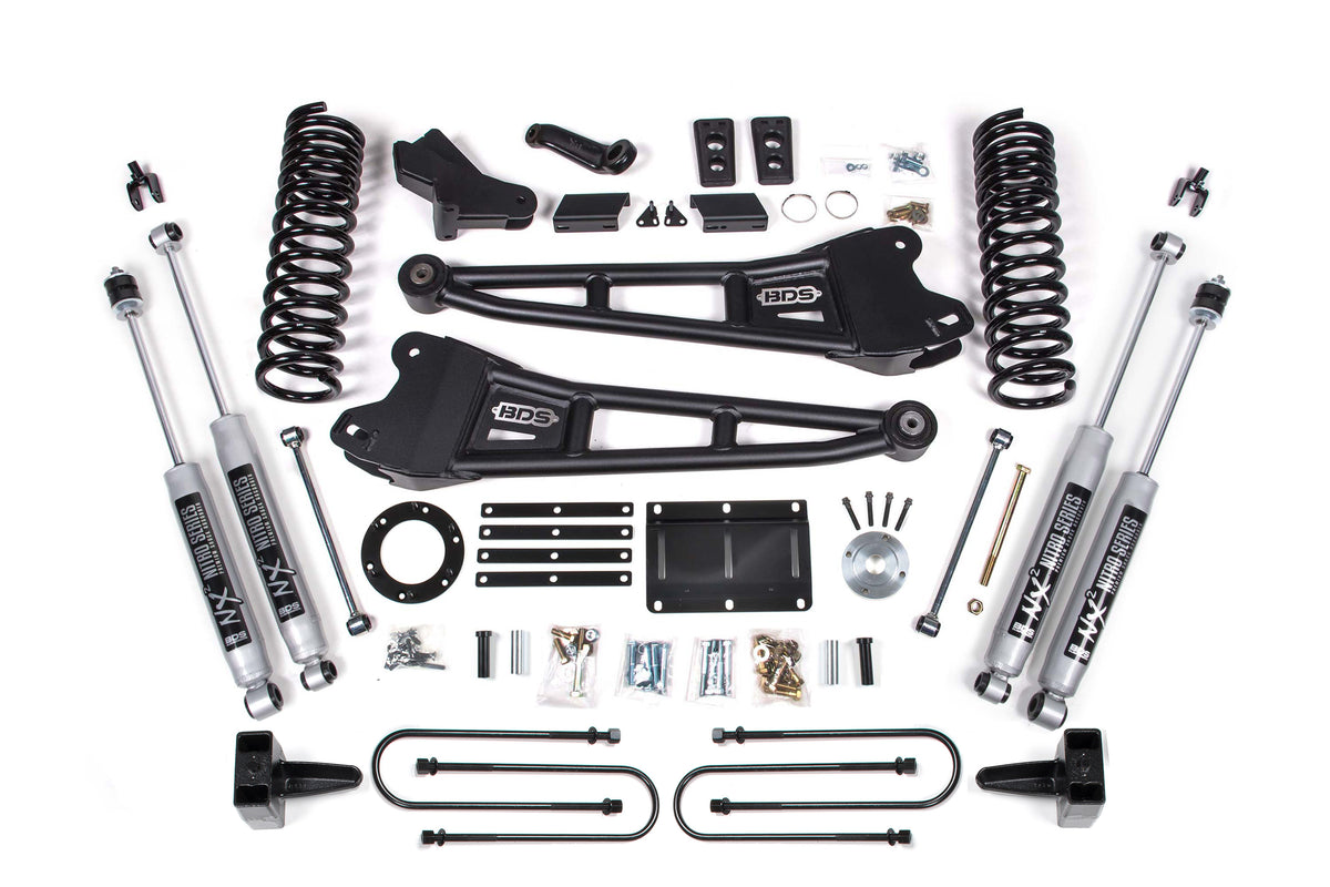 5.5 Inch Lift Kit w/ Radius Arm Ram 3500 13-18 4WD Gas BDS Suspension