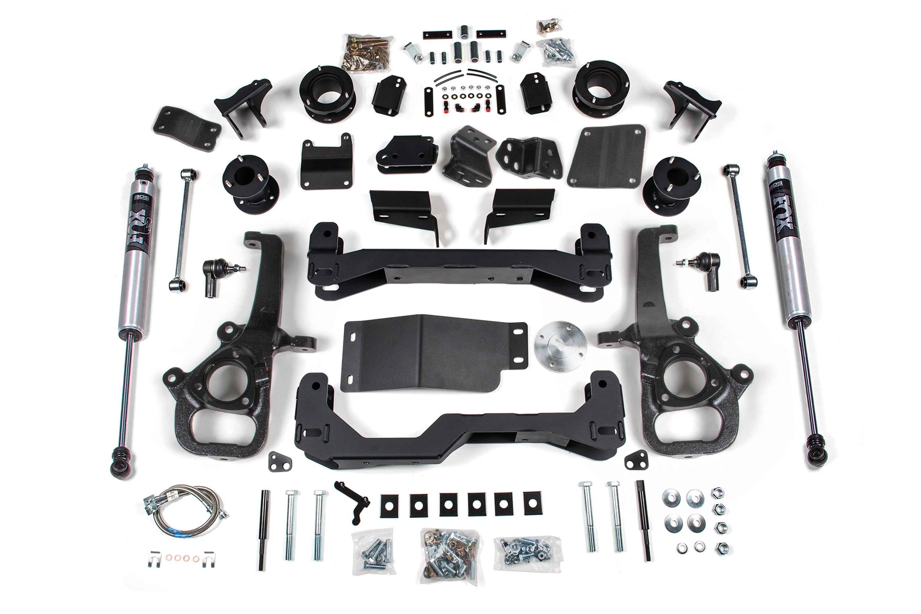 25 Ram 1500 w/ Air Ride 4WD 4 Inch Suspension Lift Kit, 3 Inch Rear Lift, Spacer - Standard Bore - Strut Spacer, NX2 Nitro Series Shocks BDS Suspension