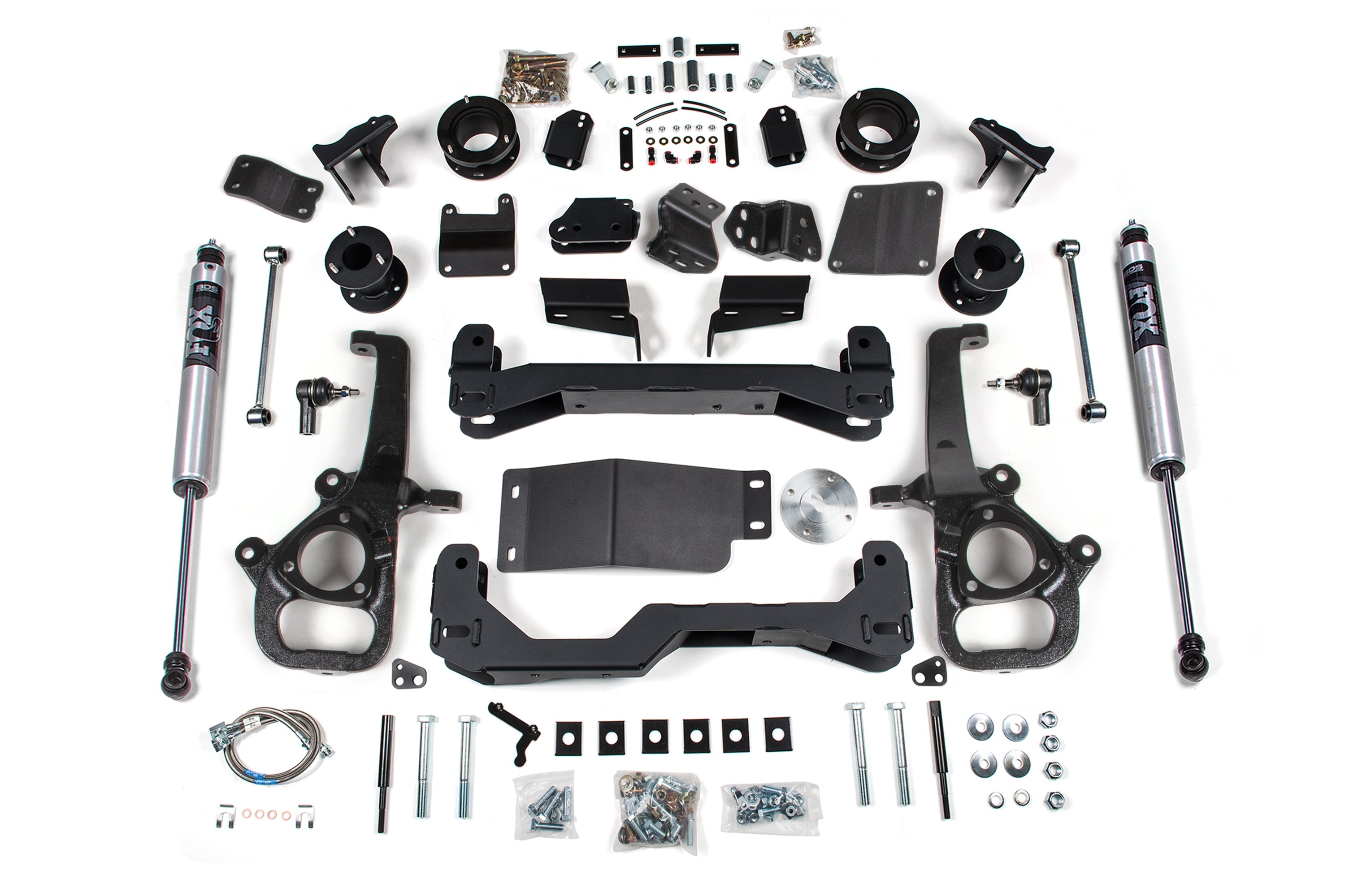 25 Ram 1500 w/ Air Ride 4WD 4 Inch Suspension Lift Kit, 3 Inch Rear Lift, Spacer - Large Bore - Strut Spacer, Fox 2.0 IFP Performance Series Shocks BDS Suspension