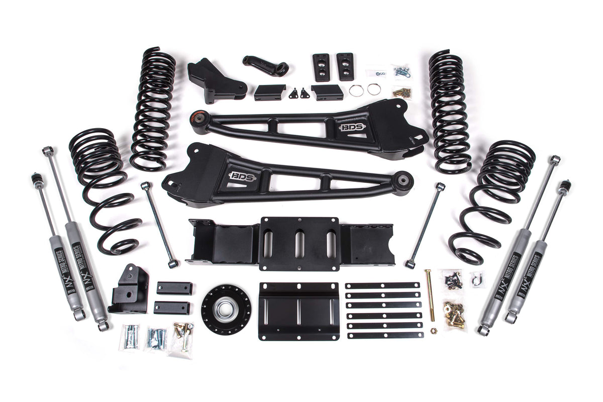 2025 Ram 2500 4WD (Diesel) 6 Inch Radius Arm Suspension Lift Kit, 4.5 Inch Rear Lift, Coil Spring BDS Suspension