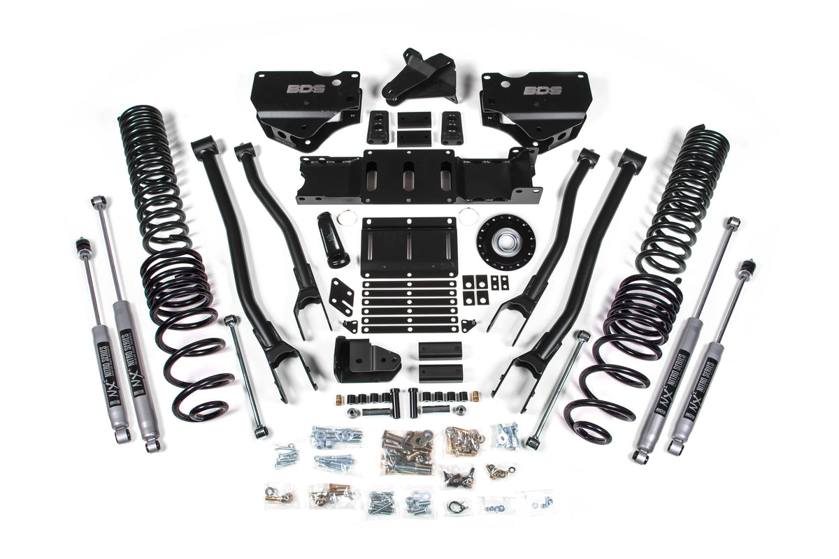 2025 Ram 2500 4WD (Diesel) 6 Inch 4-Link Suspension Lift Kit, 4.5 Inch Rear Lift, Coil Spring BDS Suspension