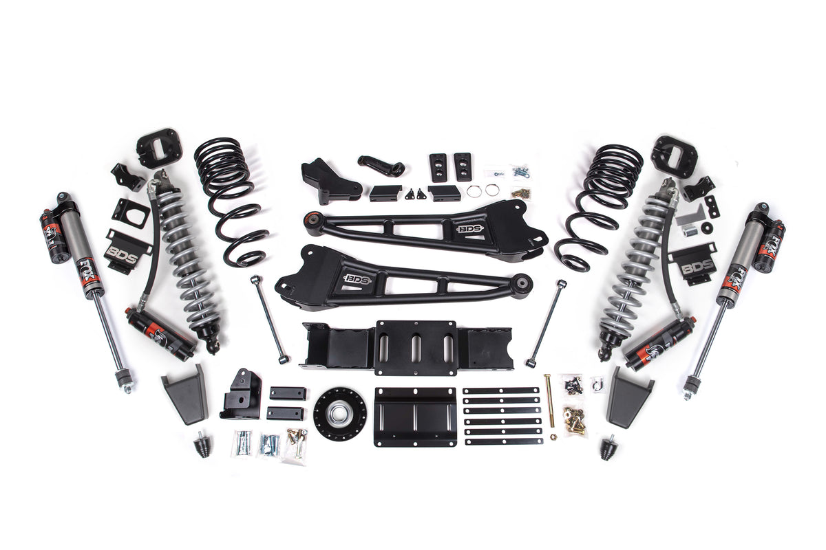 2025 Ram 2500 4WD (Diesel) 4 Inch Radius Arm Suspension Lift Kit W/ Indexing Ring, 2.5 Inch Rear Lift, Coil Spring BDS Suspension