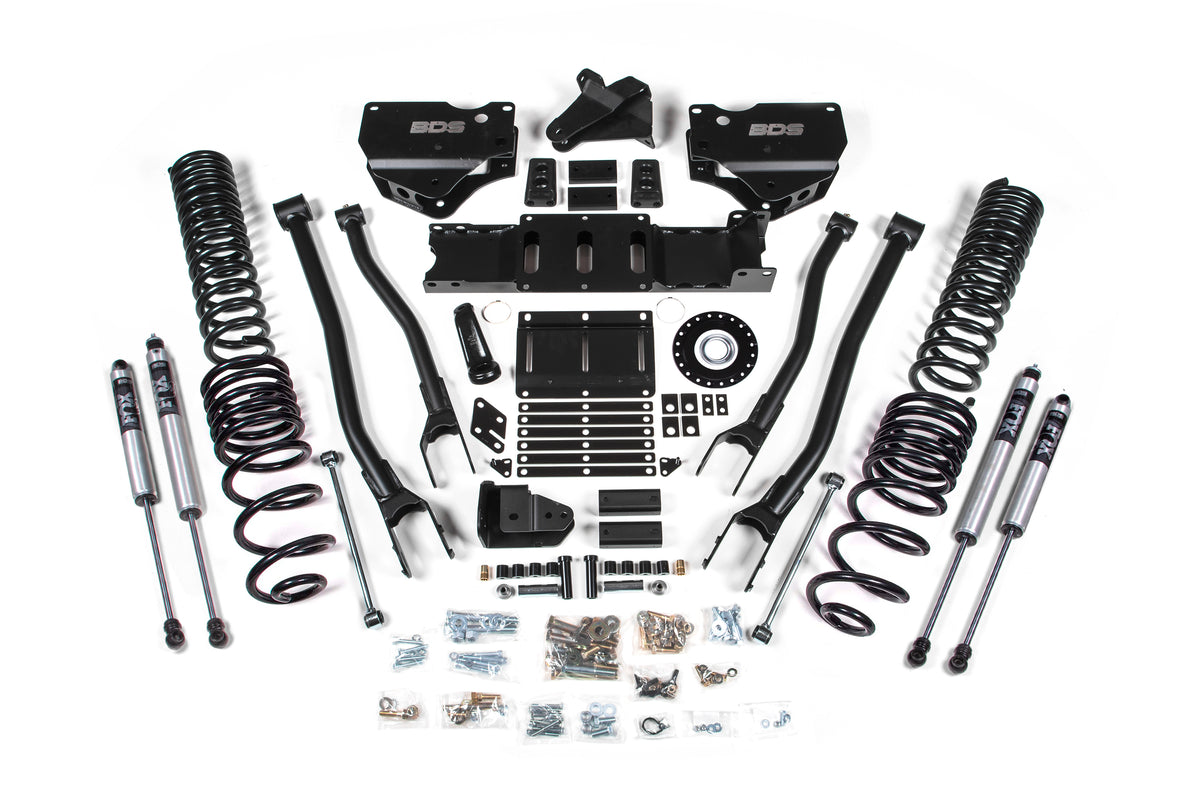 2025 Ram 2500 4WD (Diesel) 4 Inch 4-Link Suspension Lift Kit W/ Indexing Ring, 2.5 Inch Rear Lift, Coil Spring BDS Suspension