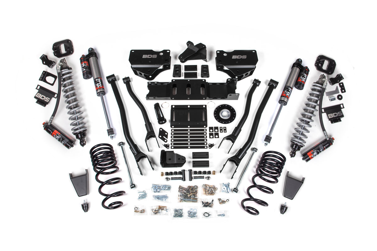 2025 Ram 2500 4WD (Diesel) 4 Inch 4-Link Suspension Lift Kit W/ Indexing Ring, 2.5 Inch Rear Lift, Coil Spring BDS Suspension