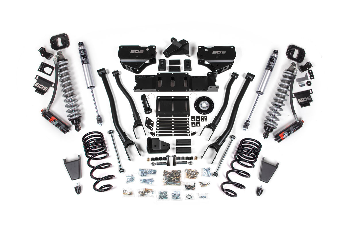 2025 Ram 2500 4WD (Diesel) 4 Inch 4-Link Suspension Lift Kit W/ Indexing Ring, 2.5 Inch Rear Lift, Coil Spring BDS Suspension