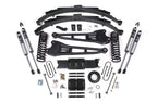 13-18 Ram 3500 4WD (Diesel) 6 Inch Radius Arm Suspension Lift Kit, 8-Bolt Indexing Ring, 4 Inch Rear Lift, Block - Fox 2.5 Performance Elite Series Shocks BDS Suspension