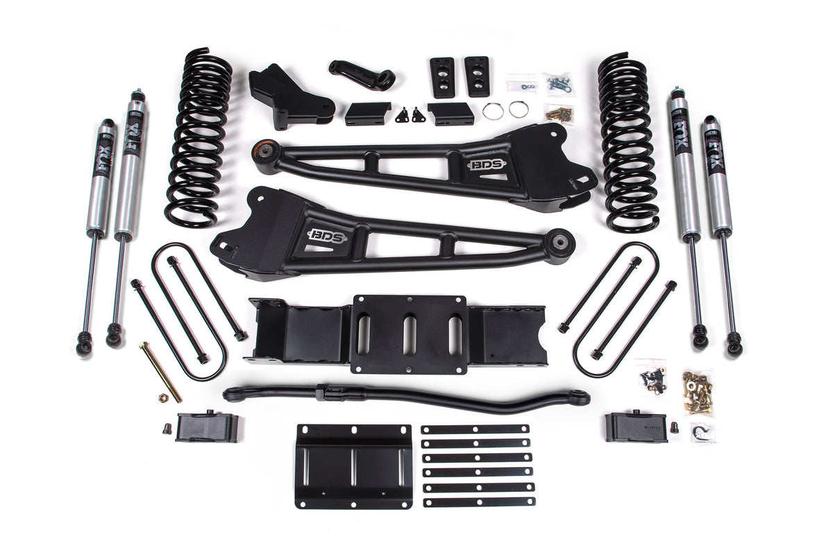 25-26 Ram 3500 4WD (Diesel) 4 Inch Radius Arm Suspension Lift Kit, 2 Inch Rear Lift w/ Overload, Block BDS Suspension