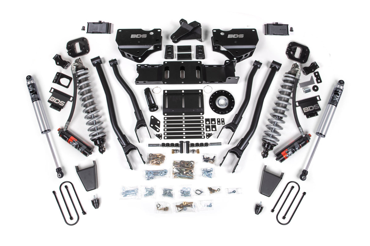 25-26 Ram 3500 (Diesel) 4 Inch 4-Link Suspension Lift Kit, 2 Inch Rear Lift, Block W/ Overload BDS Suspension