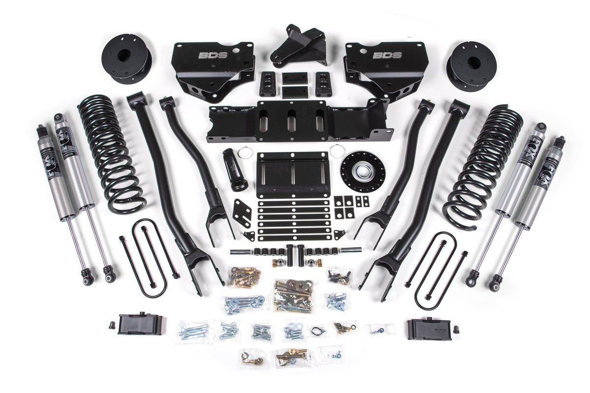 25-26 Ram 3500 (Diesel) 4 Inch 4-Link Suspension Lift Kit, 2 Inch Rear Lift, Block W/ Overload BDS Suspension