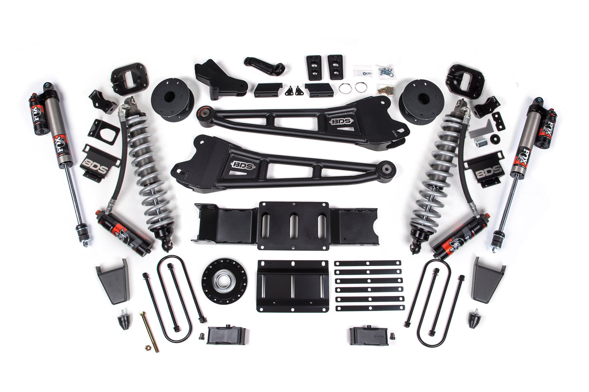 25-26 Ram 3500 (Diesel) 4 Inch Radius Arm Suspension Lift Kit W/ Indexing Ring, 3 Inch Rear Lift, Block W/ OE Air Assist BDS Suspension