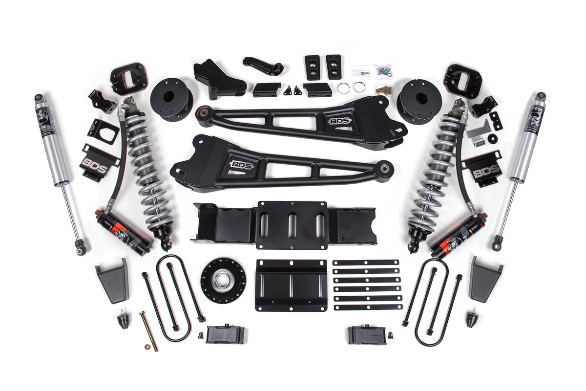 25-26 Ram 3500 (Diesel) 4 Inch Radius Arm Suspension Lift Kit W/ Indexing Ring, 3 Inch Rear Lift, Block W/ OE Air Assist BDS Suspension