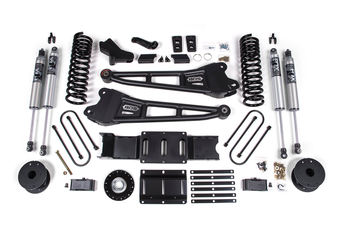 25-26 Ram 3500 (Diesel) 4 Inch Radius Arm Suspension Lift Kit W/ Indexing Ring, 3 Inch Rear Lift, Block W/ OE Air Assist BDS Suspension