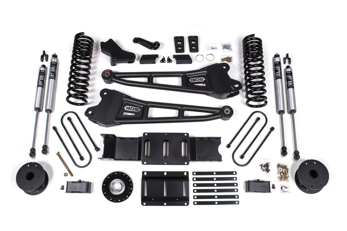 25-26 Ram 3500 (Gas) 4 Inch Radius Arm Suspension Lift Kit W/ Indexing Ring, 3 Inch Rear Lift, OE Air Bag BDS Suspension