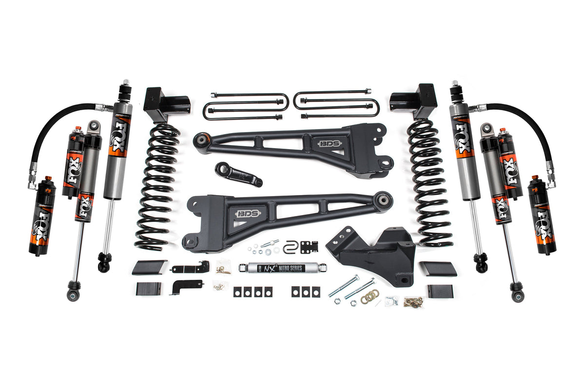 5 Inch Lift Kit w/ Radius Arm Ford F250/F350 Super Duty 23-24 4WD Diesel 5 Inch Block with 3 Leaf Main BDS Suspension