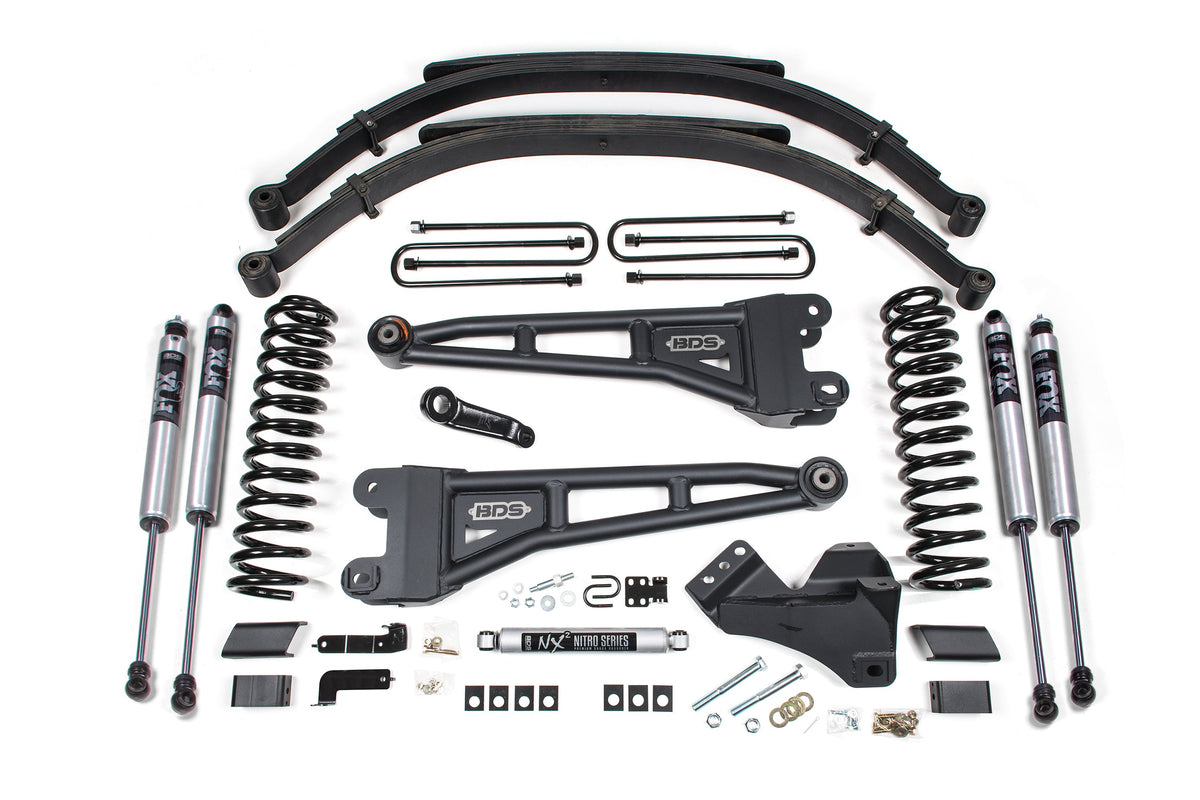 5 Inch Lift Kit w/ Radius Arm Ford F250/F350 Super Duty 23-24 4WD Diesel Leaf Springs BDS Suspension