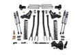 23-26 Ford F-250/F-350 Super Duty 4WD 5 Inch 4-Link Suspension Lift Kit, 4 Inch Rear, Leaf Spring, Diesel - NX2 Nitro Series Shocks BDS Suspension