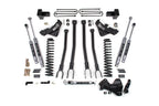 23-26 Ford F-350 Super Duty 4WD 5 Inch 4-Link Suspension Lift Kit, 2 Inch Rear, Block, Diesel, DRW - Fox 2.5 Performance Elite Series Shocks BDS Suspension