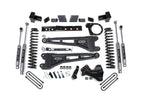 23-26 Ford F-350 DRW 4WD 7 Inch Radius Arm Suspension Lift Kit, 5 Inch Rear, Block, Diesel - Fox 2.5 Performance Elite Series Shocks Front and Rear BDS Suspension