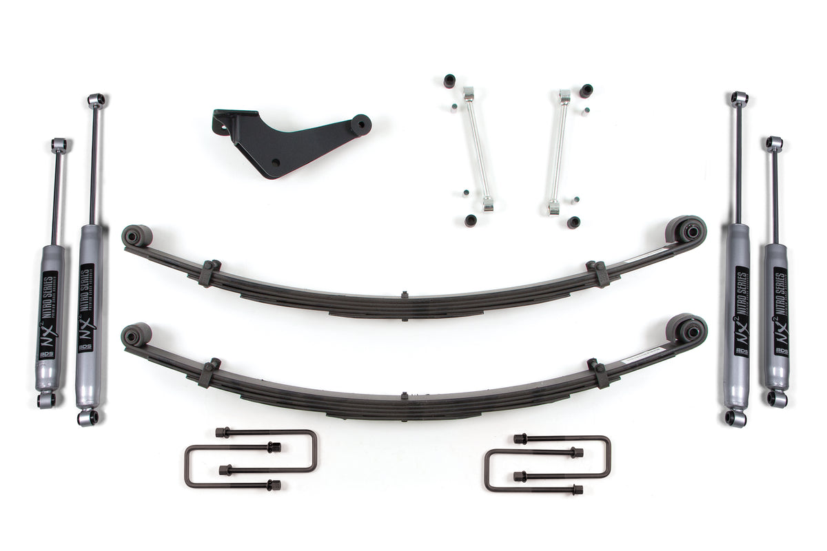 2 Inch Leveling Kit Ford F250/F350 Super Duty 99-04 4WD Square Front U Bolt BDS Suspension