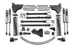 6 Inch Lift Kit w/ 4-Link Ford F250/F350 Super Duty 05-07 4WD Diesel 3 Inch Block Plus Add A Leaf Without Overload BDS Suspension