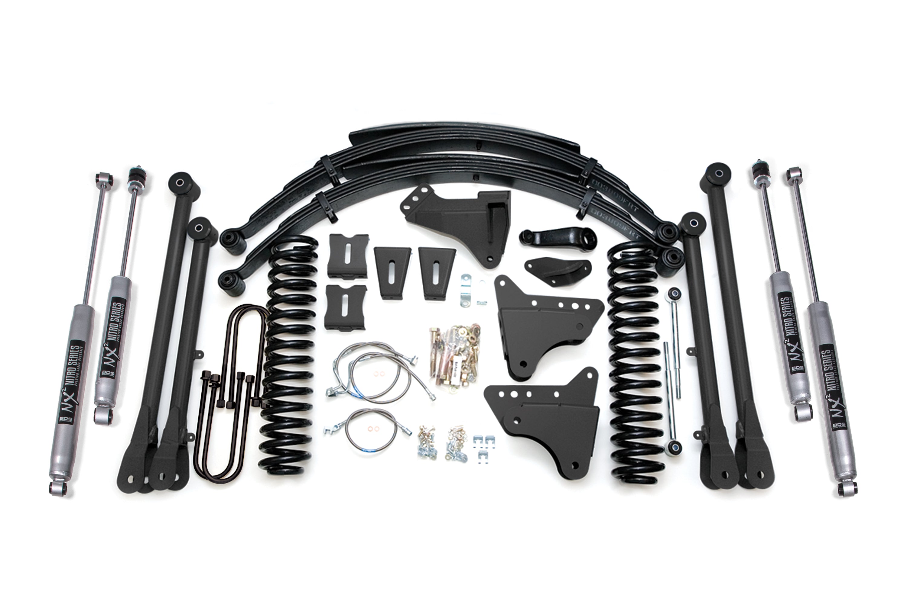 8 Inch Lift Kit w/ 4-Link Ford F250/F350 Super Duty 05-07 4WD Gas BDS Suspension