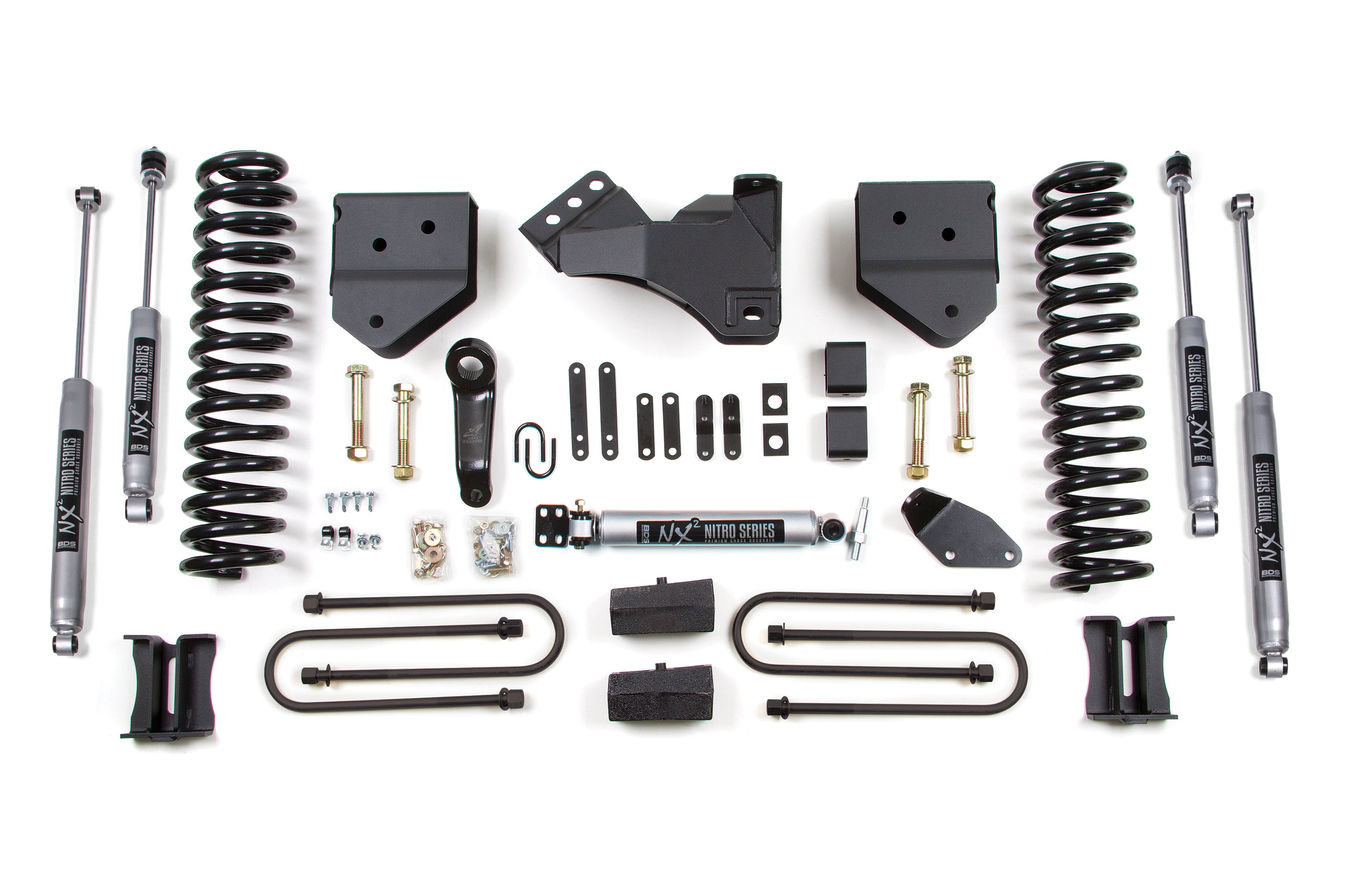 4 Inch Lift Kit Ford F250/F350 Super Duty 08-10 4WD Diesel Block Kit with Factory Overload BDS Suspension