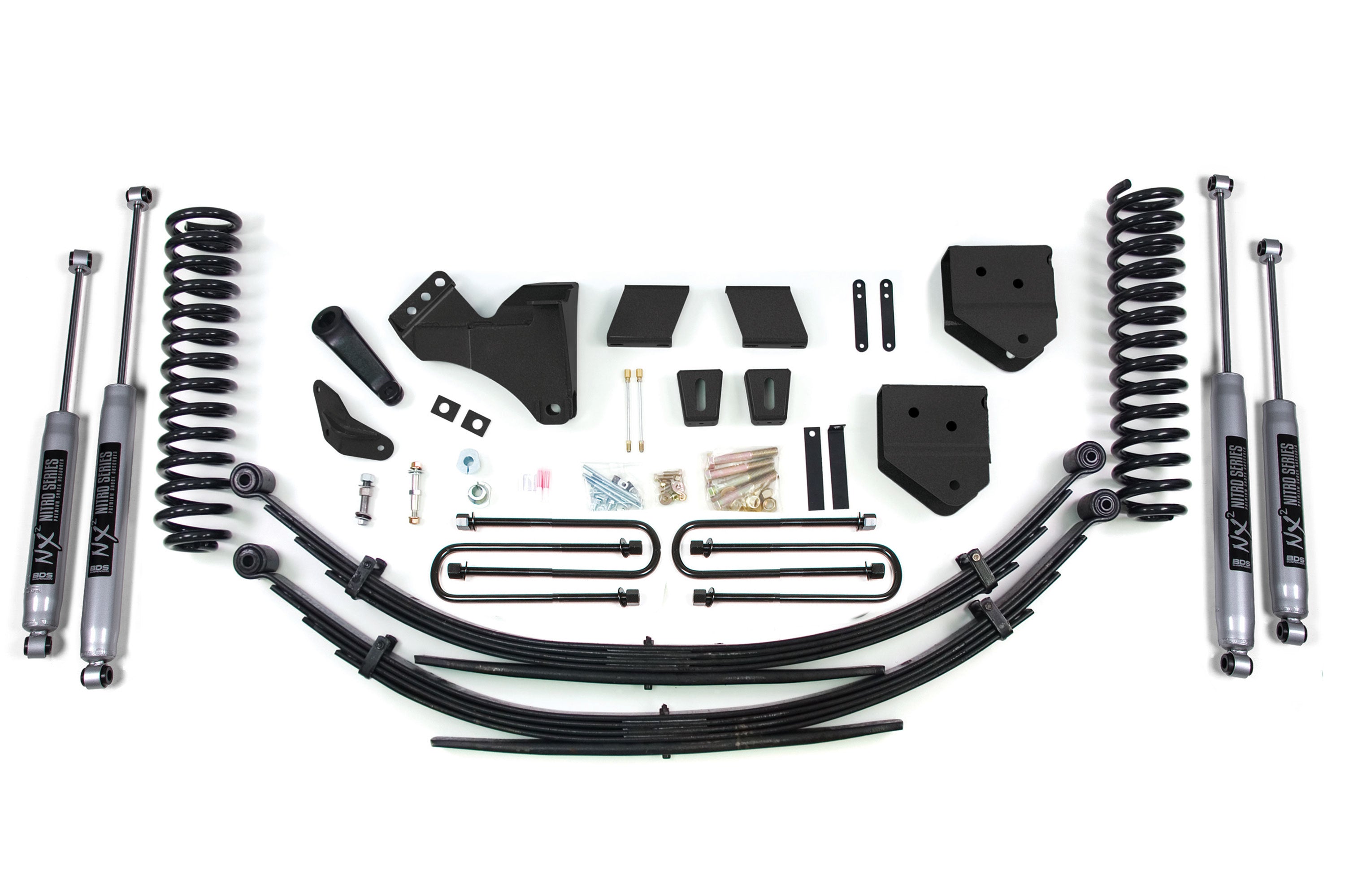 6 Inch Lift Kit Ford F250/F350 Super Duty 11-16 4WD Gas Factory 3 Inch Rear Blocks BDS Suspension