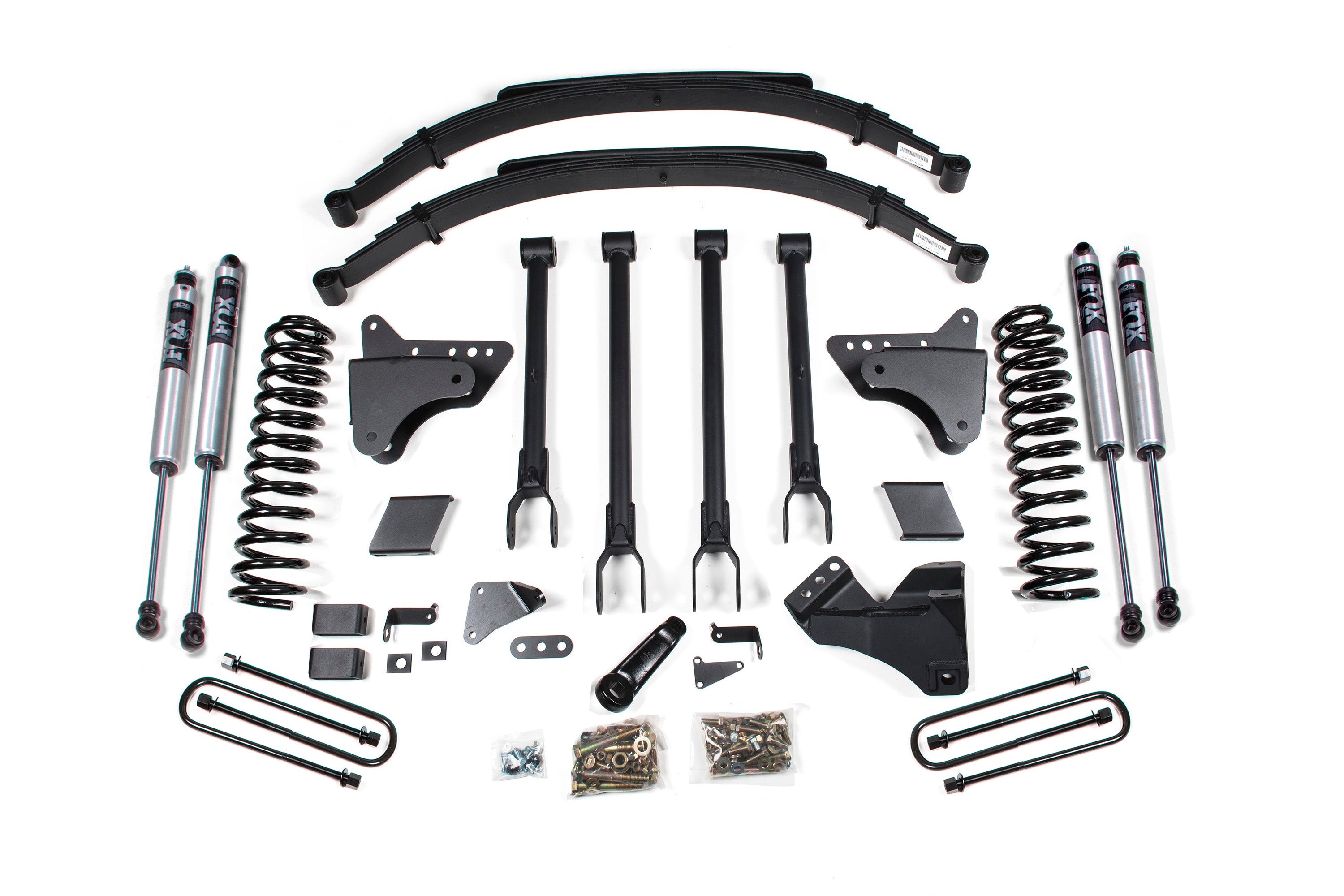 6 Inch Lift Kit w/ 4-Link Ford F250/F350 Super Duty 11-16 4WD Diesel 3 Inch Rear Blocks BDS Suspension