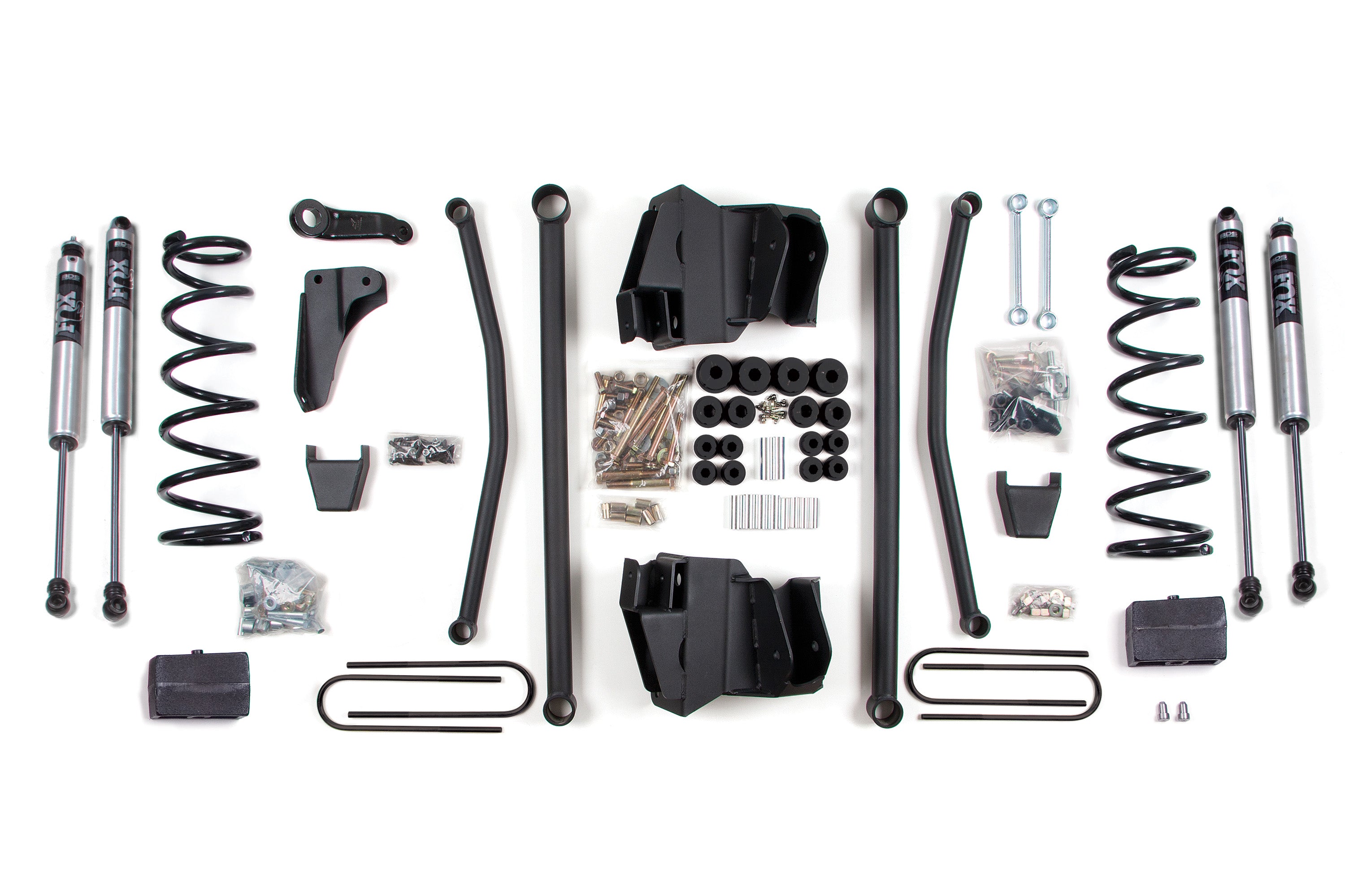 09-13 Dodge Power Wagon 4 Inch Lift Kit Block w/4 Inch Axle - Fox 2.0 IFP Performance Series Shocks BDS Suspension