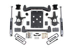 07-13 Chevrolet Silverado 1500 - GMC Sierra 1500 2WD 4.5 Inch Suspension Lift Kit, 4 Inch Rear Lift, Leaf Spring, NX2 Nitro Series Shocks BDS Suspension