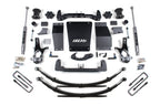 14-18 Chevrolet Silverado 1500 - GMC Sierra 1500 4WD 6.5 Inch Suspension Lift Kit (Cast Steel), 4 Inch Rear Lift, Leaf Springs, NX2 Nitro Series Shocks BDS Suspension