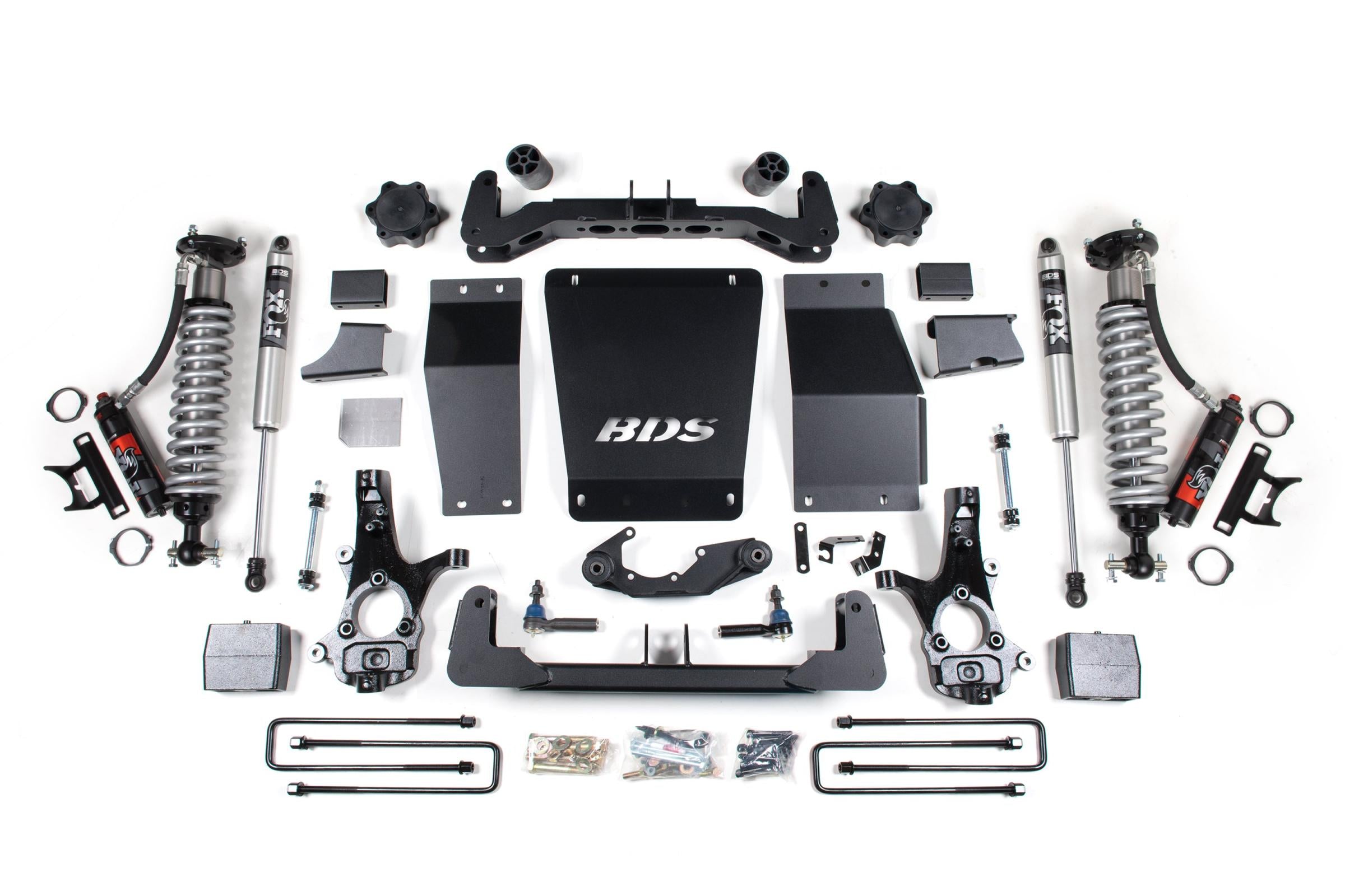 6 Inch Lift Kit FOX 2.0 Performance Block Lift Coil-Over Cast Steel 14 ...