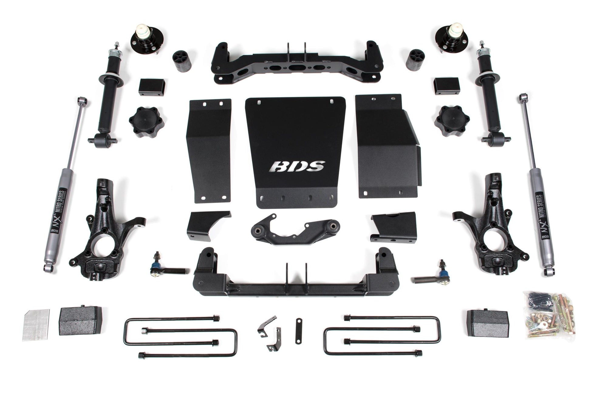 4 Inch Lift Kit Silverado/Sierra 1500 14-18 4WD Block Kit Aluminum/Sta ...