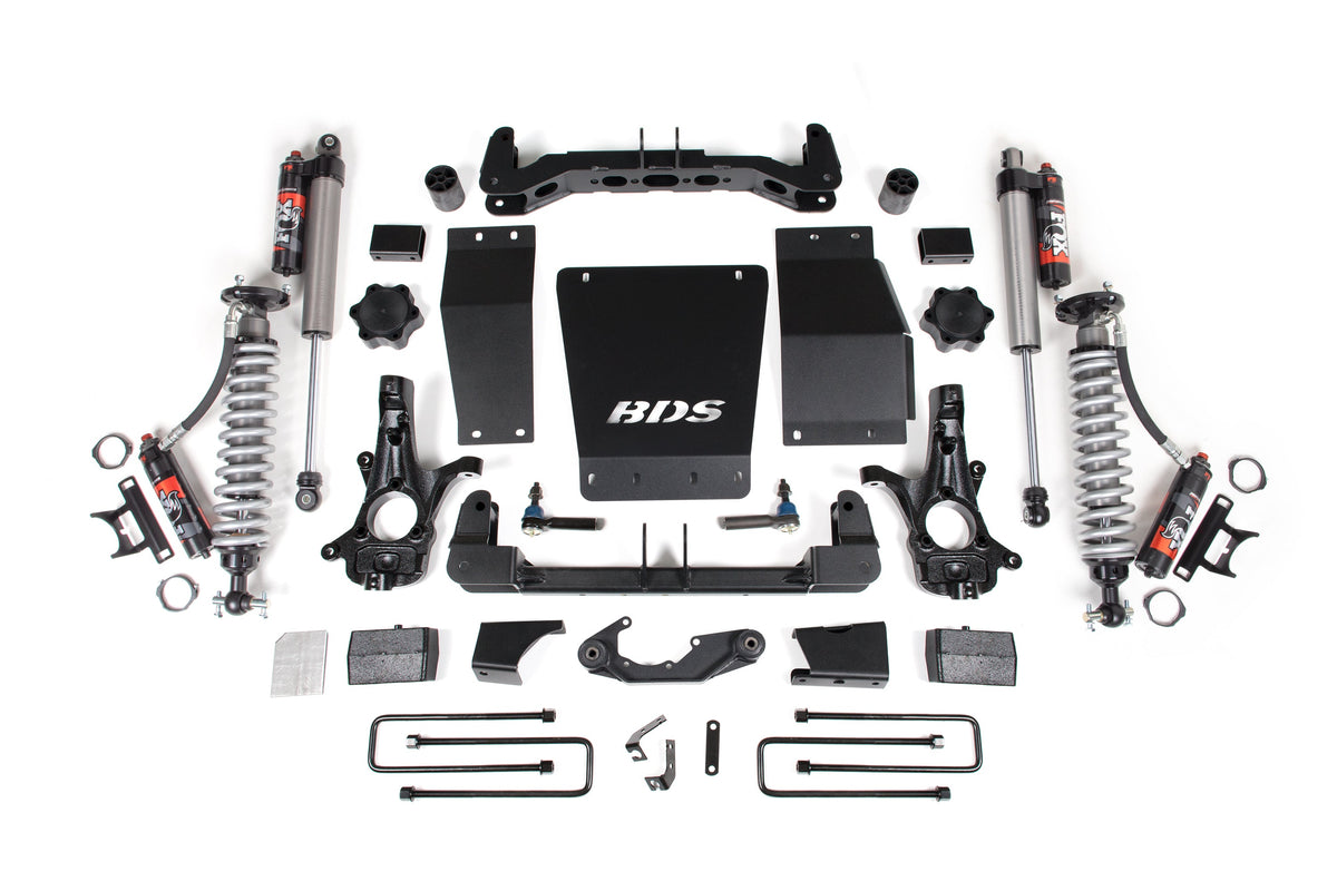 4 Inch Lift Kit FOX 2.5 Performance Elite Block Kit Coil-Over 14-18 Silverado/Sierra 1500 4WD