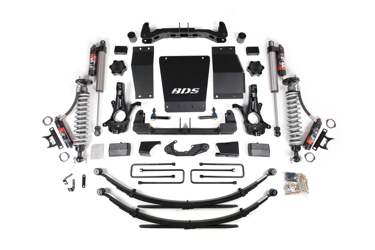 4 Inch Lift Kit FOX 2.5 Performance Elite Block Kit Coil-Over 14-18 Silverado/Sierra 1500 4WD