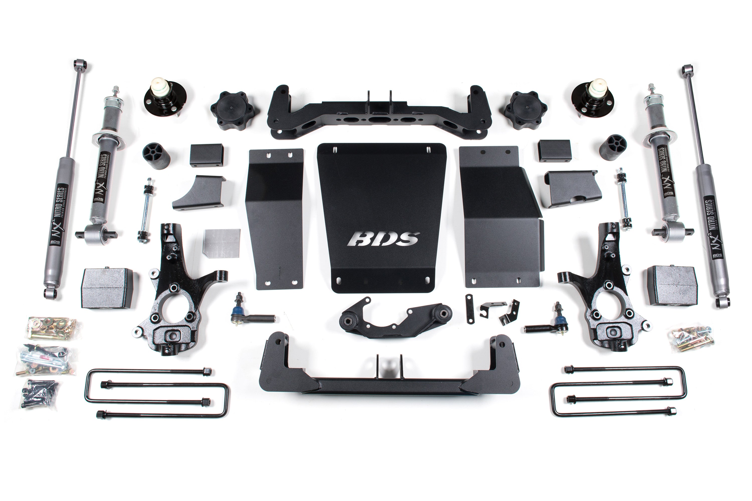 6 Inch Lift Kit Silverado/Sierra 1500 14-18 4WD Aluminum / Stamped Steel Control Arm Leaf Springs BDS Suspension