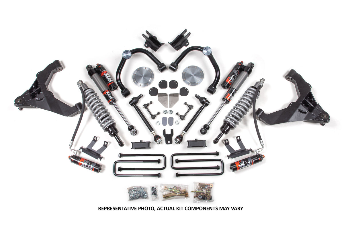 11-19 Chevrolet Silverado 2500HD/3500HD - GMC Sierra 2500HD/3500HD 4WD (Diesel) 3 Inch Coilover Conversion Kit, 2 Inch Rear Lift, Block w/o Overload - Fox 2.5 Performance Elite Series C/O, Fox 2.5 Performance Elite Series Shocks BDS Suspension