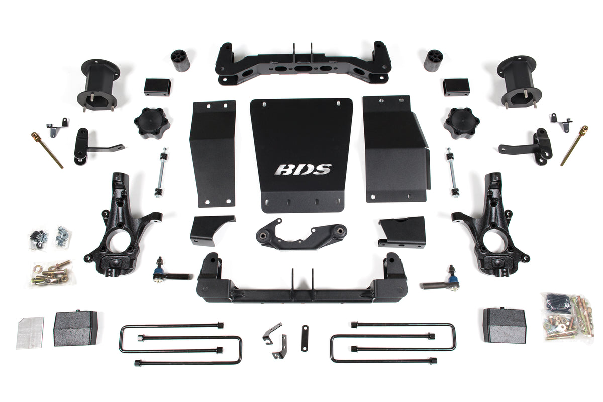 6 Inch Lift Kit GMC Sierra 1500 14-18 4WD Magneride Equipped BDS Suspension