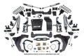 11-19 Chevrolet Silverado 2500HD/3500HD - GMC Sierra 2500HD/3500HD 4WD (Diesel) 6.5 Inch Coilover Conversion Kit, 3 Inch Rear Lift, Block with Overload - Fox 2.5 Performance Elite Series C/O, Fox 2.5 Performance Elite Series Shocks BDS Suspension
