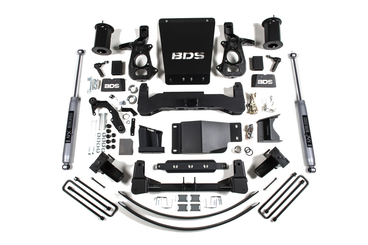 8 Inch Lift Kit Silverado/Sierra 1500 14-18 4WD Aluminum/Stamped Steel BDS Suspension