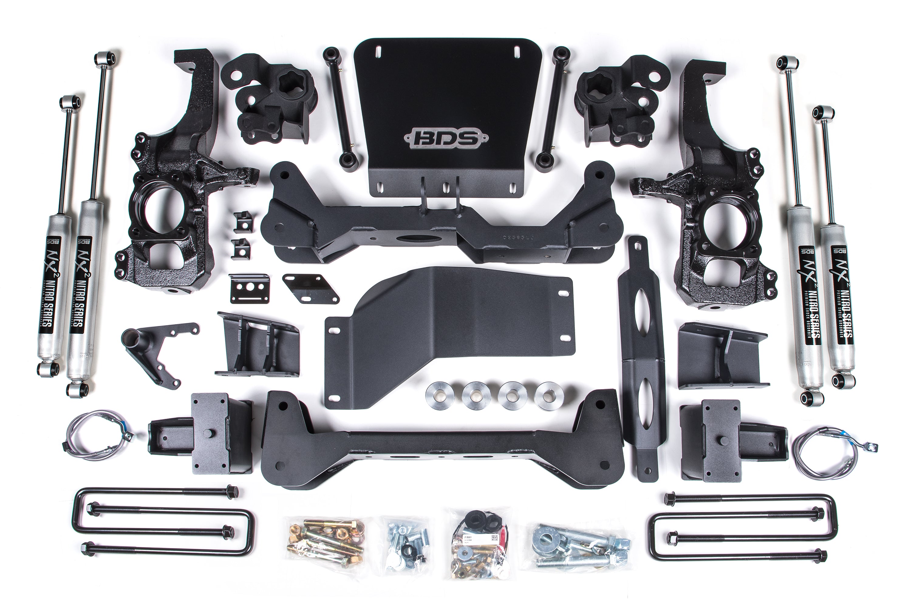 6.5 Inch Lift Kit Silverado/Sierra 2500HD/3500HD 20-24 4WD 5 Inch Block With Overload BDS Suspension