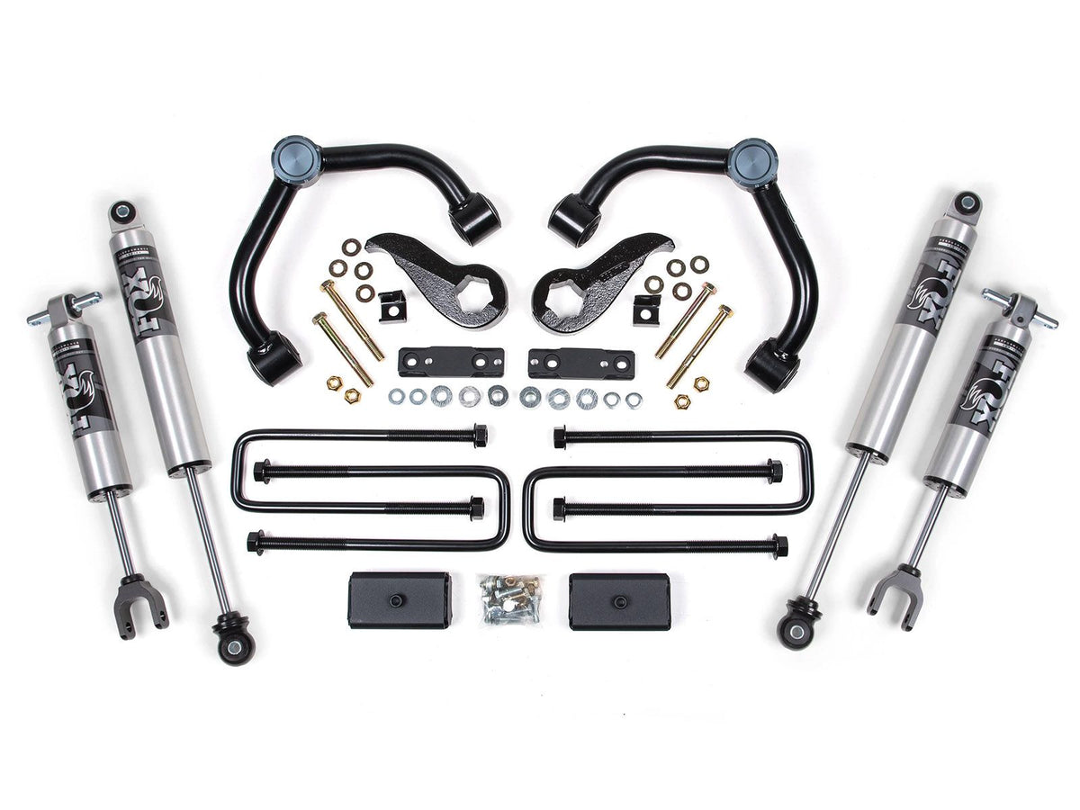 20-24 Chevrolet Silverado/GMC Sierra 2500/3500 HD 3 Inch Suspension Lift Kit w/ overloads - Fox 2.5 Performance Series BDS Suspension