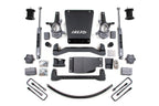 07-13 Chevrolet Silverado 1500 - GMC Sierra 1500 4WD 6 Inch Suspension Lift Kit, 4.5 Inch Rear Lift, Block and Add-A-Leaf, Fox 2.0 IFP Performance Series Shocks BDS Suspension